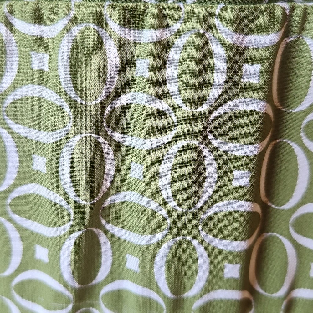 Connected Apparel Green Geometric Print Dress - Picture 6 of 13